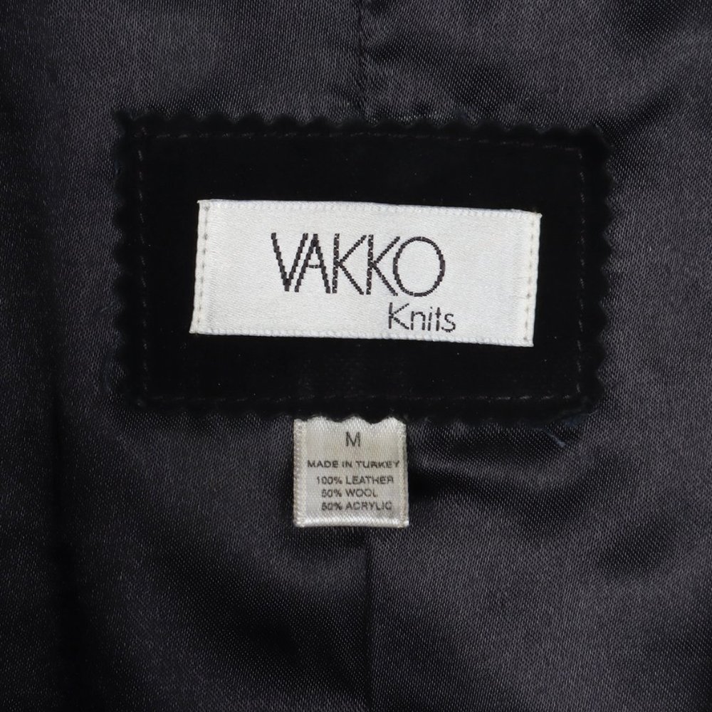 Vintage Vakko Suede & Knit Coat - Picture 7 of 10